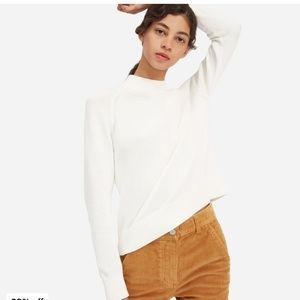 Everlane - The Cotton Mock neck Crop Sweater